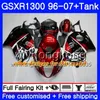 Bodys For SUZUKI GSXR 1300 1996 2002 2003 2004 2005 2006 2007 333HM.112 GSXR-1300 GSXR1300 Flat black Hayabusa 96 02 03 04 05 06 Fairing