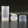 Bomba clara transparente da essência plástica garrafas sem ar para a loção Creme Shampoo Recipientes cosméticos Embalagem 100 pcs