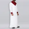 Kaftan Mannen Moslim Kleding Jubba Thobe Abaya Gewaad Dubai Saudi Arabië Jurk Islamitische Traditionele Ramadan Lange Mouw T-shirt1280Q