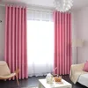 Curtain Shiny Stars Children Cloth Curtain for Kids Boy Girl Bedroom Living Room Curtain Blue/Pink Blackout Curtains Home Decoration