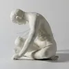 Rzeźba Wysokiej jakości nowoczesna ceramiczna postać rzeźba nago sztuka statua Streszczenie myśliciel figurka gej anioła młodych ornamen4650079