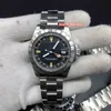 BOUTIKE HERRENS HANRSWATCH RETRO Silver Silver Rostfritt stålklocka Multifunktionsklocka Black Face Automatiska mekaniska klockor262a