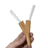 Cournot Duplo Barril Bambu Charuto Cigarro Suporte para Cones Naturais 91mm Bambu Cigarro Cigarro Tubulação Tubos de Mão de Tabaco