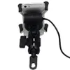 Freeshipping Universale 12V Moto Cellulare Supporto GPS Supporto X Grip Morsetto con Caricatore USB 5V / 2A Per Bicicletta Elettrica Scooter ATV