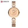 Curren Women's Watchs Quartz Montres en acier inoxydable Morloge de bracelet Top Brand Luxury Montres Women Relogios Feminin289y