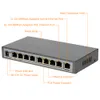 Freeshipping 8 Port 100Mbps IEEE802.3af POE Switch/Injector Power over Ethernet Network Switch for IP Camera VoIP Phone AP devices 108POE-AF