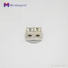 100pcs/lot 20 x 10 x 4mm 5mm Hole N35 Super Strong Rare Earth Ring Block Neodymium Magnet