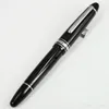 Famosa penna a sfera nera opaca Penna regalo bianca Classique penne da ufficio con numero di serie