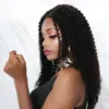 Parrucca brasiliana per capelli umani ricci crespi non trasformati a U, colore naturale da 10-24 pollici, densità del 130%, può essere tinta per le donne nere