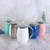 AnneMilk Besleme Şişe Meme Süt Şişesi Yalıtımlı Vakum Bardak Kolu Paslanmaz Çelik Sızdırmaz Seyahat Sippy Bardak Drinkware D7122