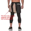 Running Sweatpants Mens Shorts and Leggings 2 in 1 Sportswear Gym Fitness Sport Pants Legging Crossfit Jogger Workout Clothing