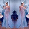 2020 Elie Saab robes de soirée dentelle dubaï célébrité chérie perles Illusion longues robes de bal une ligne formelle robes de reconstitution historique