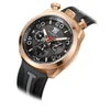 Gummiband T5 Luxury Gold Black Male Quartz Chronograph Gift Waterproof Sport Men Watch Mens Watches Man Wristwatch Clock LY19121797165