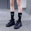 1 paire de chaussettes papillon pour femmes, coréen Kawaii Harajuku, Skateboard femme coton fille beau Streetwear EHKT