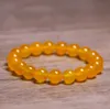 10mm Pierres Naturelles Jaune Topaze Bracelets Jade Perles Rondes Bracelet Hommes Femmes Jaune Cristal Quartz Pierres Précieuses Bijoux Amour Énergie Cadeau