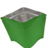 8.5x13cm (3.25x5" ) Chaleur Scellable vert Tear Notch Preuve en aluminium Mylar Stand Up Ziplock Sac d'emballage