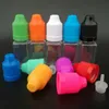 200 pcs 10 ml PET agulha frascos de plástico gotas para os olhos garrafa à prova de crianças Cap 10 ml forma quadrada E garrafa de óleo garrafas de líquido
