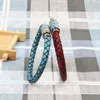 Vendita calda Bracciali in acciaio inossidabile arcobaleno Bracciale classico vintage in vera pelle Miglior gioiello regalo per uomo e donna