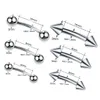 New Stainless Steel Eyebrow Nail Ring labret lip nail Body Piercing Jewelry Wholesale