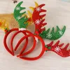 Décorations de Noël Belles Paillettes Bandeaux Décoration Antlers Oreille Handband DIY Home Party Decor Fournitures Enfants Gifts1