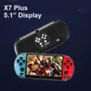 8 GB X7 Plus Handheld Gra Player 5.1 cal Duży ekran PSP Przenośna konsola MP4 z aparatu TV OUT TF wideo dla GBA NES Games