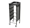 Hot Sales !!! Groothandel Gratis verzending Trolley Storage Tray Cart met 5 Plastic Trekladen voor haarsalon