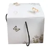 3D Butterfly Cake Box with Handle Rope White Kraft Paper Gift Boxes Baby Shower Birthday Party Food Packaging