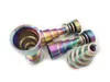 Rökning Tillbehör Rainbow Titanium 10mm 14mm 18mm fog för manlig och kvinnlig Domeless Nail GR2 kvalitet passar alla glas bongs