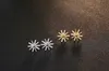 fashion 925 sterling silver gold delicate girl stud gift micro pave cz charm christmas cute star earring