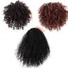 Cordon Afro bouffée crépus bouclés queue de cheval cheveux synthétiques Chignon Chignon postiche pour les femmes Updo pince dans l'extension de cheveux 7128691