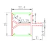 Бесплатная доставка промышленные нестандартные V слот алюминиевые экструзионные аксессуары для изготовления окон материалы пользовательские светодиодные алюминиевый канал