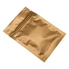 8*12cm 4 Colored Matte Mylar Packing Pouch Aluminum Foil Top Zip Lock Packing Bags Coffee Pearl Package Bag Capsule Storage 200pcs/Lot