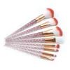 8 unids / set Crystal Makeup Brushes Sets Powder Foundation Eyeshadow Blush Brush Kits Professional Blend Makeup Brushes Herramientas de belleza HHA-378