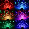 LED -effekter 3W Mini RGB Crystal Magic Sound Activated Disco Ball Stage Lamp Lumiere Christmas Laser Projector US UE Crestech