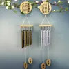 Incrível graça profunda ressonante antigo metal tubo de madeira windchime capela sinos de vento chimes ornament handicraft presentes yd0614