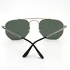Partihandel-hexagonal solglasögon G15 Glass Lense General Sun Glasses Shades UV400 Men Kvinnor Solglasögon Glasögon med alla originalpaket