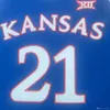 NCAA Kansas Jayhawks #21 Embiid College Basketbal University nosi koszulki haftowane koszule S-2XL najwyższa jakość darmowa wysyłka