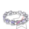 Charms Bracelet Wedding Party Gifts Seven Color Angel Tear Bead Zircon Bracelet Women's Korean Fashion Chain Jewelry