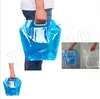 sacos de água New 5L Outdoor Folding dobrável Drinking Water Bag Car portador de água recipiente para Outdoor Camping Caminhadas Picnic 100pcs 4893