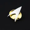 Cosplay Stars Trek Badge Star Treks The Next Generation Communicator Insignia Badge Pin Spilla in lega di zinco metallo Halloween Prop Cosplay