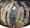 Luksusowe Żelazo Sunshine Board Wedding Arches Grand Event Party Tło Rekwizyty T-Stage Duża Arch Drogowy Lead Wedding Flower Wall Stand Repps