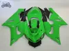 Gratis Custom Fairing Kit för Kawasaki Ninja 2005 2006 ZX6R 636 05 06 ZX-6R ZX636 ZX 6R Green Chinese Fairings Set