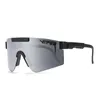 نظارات شمسية مستقطبة مضادة للرياح الأصلية للرجال/النساء TR90 إطار الفضة المرايا العدسة UV400 PV01-C8