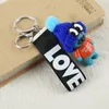 Love de fita Keychains Bonito Keyring Keychain Titular Moda Mulheres Meninas Meninas Urso de Peluche com Chapéu Design Chaveiro Chaveiro Para Chaves Do Carro