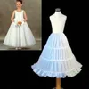 White Kids Pettocoat Flower Girls Underskirt For Wedding Custume Crinolina Kids' Accessories A-line 3 Hoops Cheap Crinoline228m