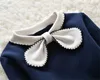 Autumn Girls Blus Children Clothing Cute Bow Child Shirt Cotton Long Sleeve Shirt Kids kläder 4 Färger ålder 216T 1584 Y2007043152300