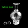 DHL!!! Capuchon de carburateur en verre avec 6mmOD Quartz Terp Ball Pearls Bubble UFO Carb Caps pour bord biseauté Quartz Banger Nails Dab Rigs