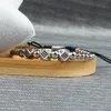 Partihandel 10st / Lot Ny oregelbunden geometriska Faced CZ Rivet Braiding Armband med rostfritt stål pärlor toppkvalitet