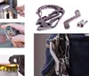 EDC Wielofunkcyjny Karabinek Keychain Klucz Organizator Ze Stali Nierdzewnej Opener Multi Tool Utility Gadget Pocket Holder Clip Camp Travel Kit
