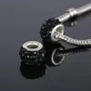 DIY Pandora Charms Disco Crystal Loose Beads for Bracelets European Women Jewelry Accessories Black Red Blue 9 Colors